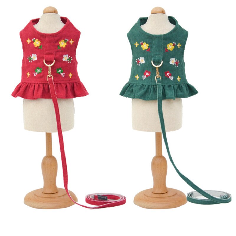 Dog Harness Vest Outdoor Pet Products Puppy Small Dog Leash Yorkshire Pomeranian Shih Tzu Maltese Bichon Poodle Dog Lead