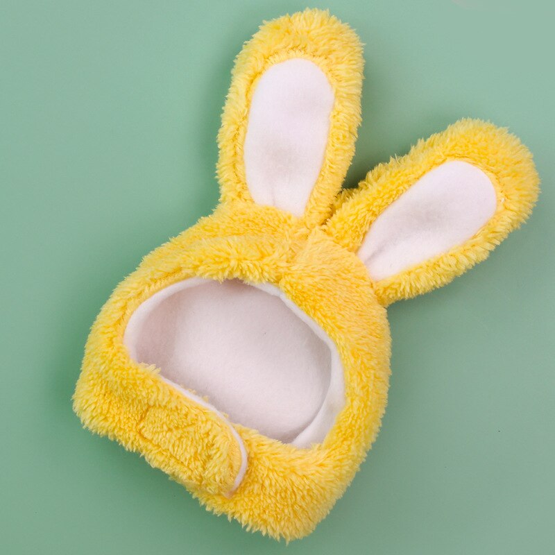 Funny Pet Dog Cat Hat Bandana Cute Rabbit Hat For Dogs Cats NewYear Party Christmas Cosplay Pet Accessories Props Headwear: Yellow