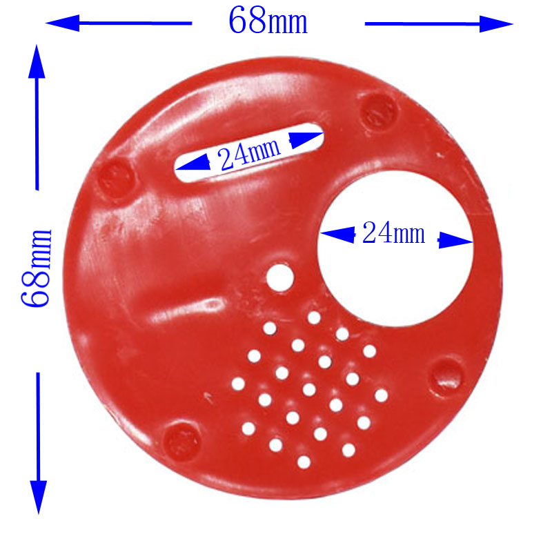 Herramientas de apicultura para colmenas, utensilio redondo de plástico para puertas de abejas, suministros para insectos, 4 Uds.: Rojo