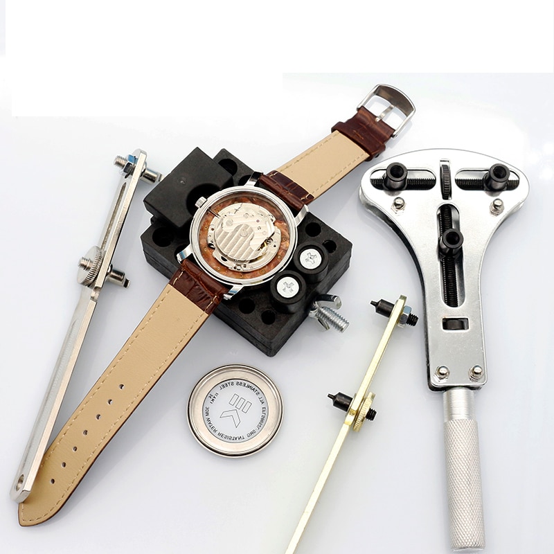 Horloge Reparatie Tools Waterdichte Schroef Verstelbare Case Back Remover Opener Wrench Remover Stalen Horloge Reparatie Tool Back Cover Opener