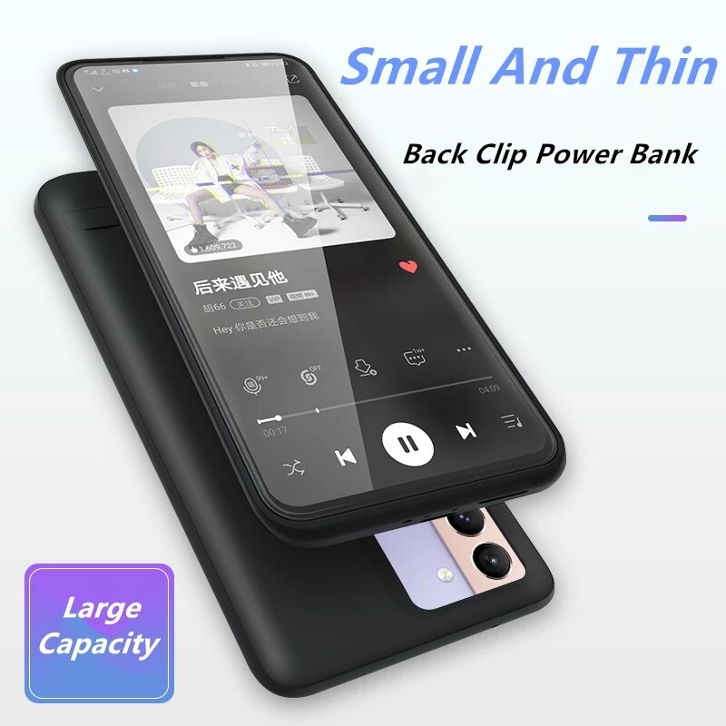 S20fe Battery Charger Case Voor Samsung Galaxy S20 Fe Draagbare Uitgebreide Opladen Case Voor Galaxy S20 Fe 4G/5G Usb Power Bank Case