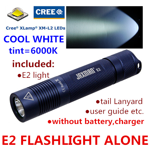 JAXMAN E2 CREE XML2 U2 18650 LED flashlight torch camping cycling outdoors: cool white