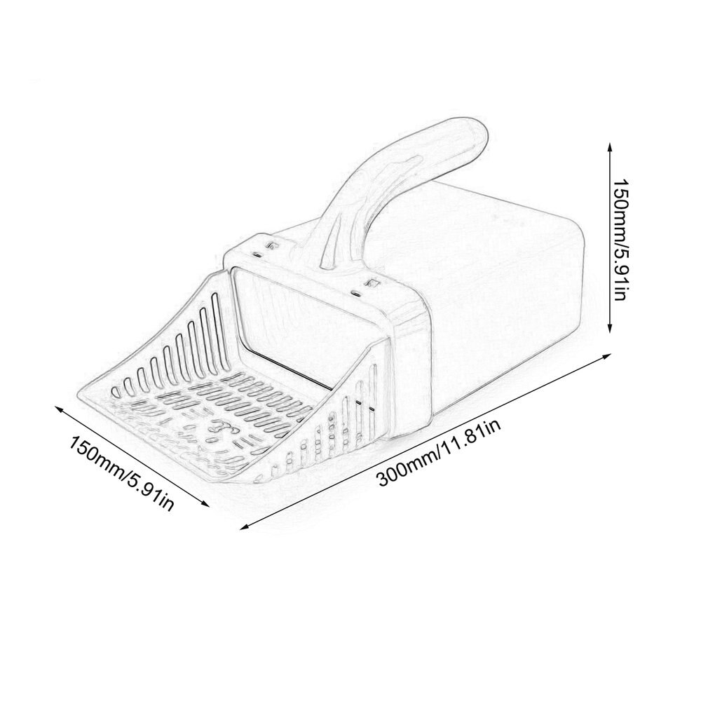 Durable Cat litter Shovels Kitten Sand Waste Scooper Shovel Plastic Toilet Litter Cat Scoop Clean Tool for Pet Dog Cat Scoop Pet