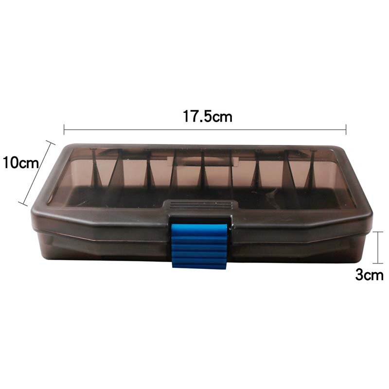 5 Grids Vakken Organizer Container Zichtbare Plastic Vissen Lokken Doos Visgerei Doos Kraal Schroef Houder Case D