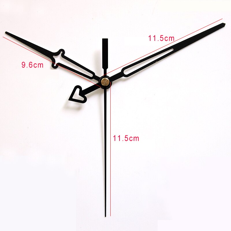 Suzuki-Reloj de pared de plástico con movimiento silencioso, accesorio de reloj con manecillas blancas, movimiento de cuarzo, color negro, 10 #, HS88