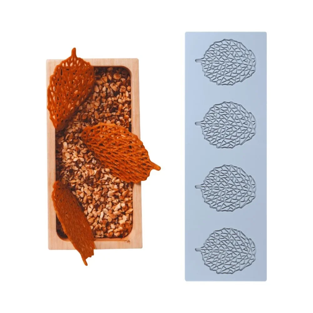 Leaf Shape Cake Border Fondant Lace Mat Coral Maple Butterfly Chocolate Silicone Mold Printing Mat Baking Mold DIY Cake Stencil