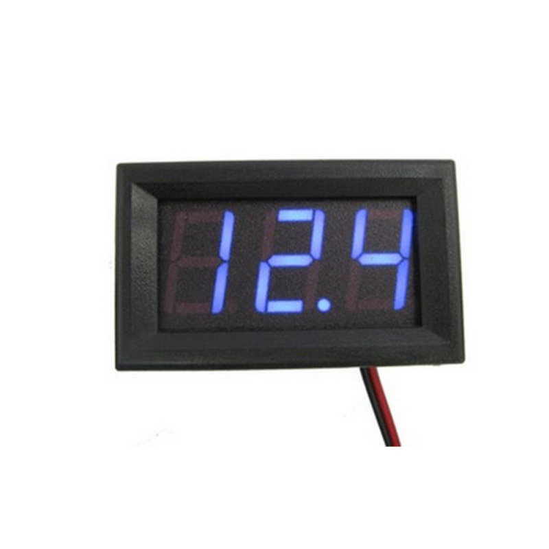 Mini Voltmeter Tester Digital Voltage Test Battery DC 0-30V Red/Blue/Green Auto Car: Blue
