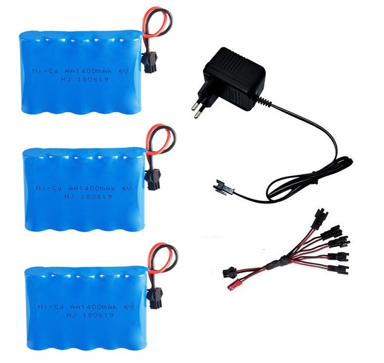 (M Modell) 6v 1400mah NiCD Akku Für Rc spielzeug Autos Tanks Roboter Boote Guns 6v Akku AA Batterie 1-5 PCS: Pinkish Grey