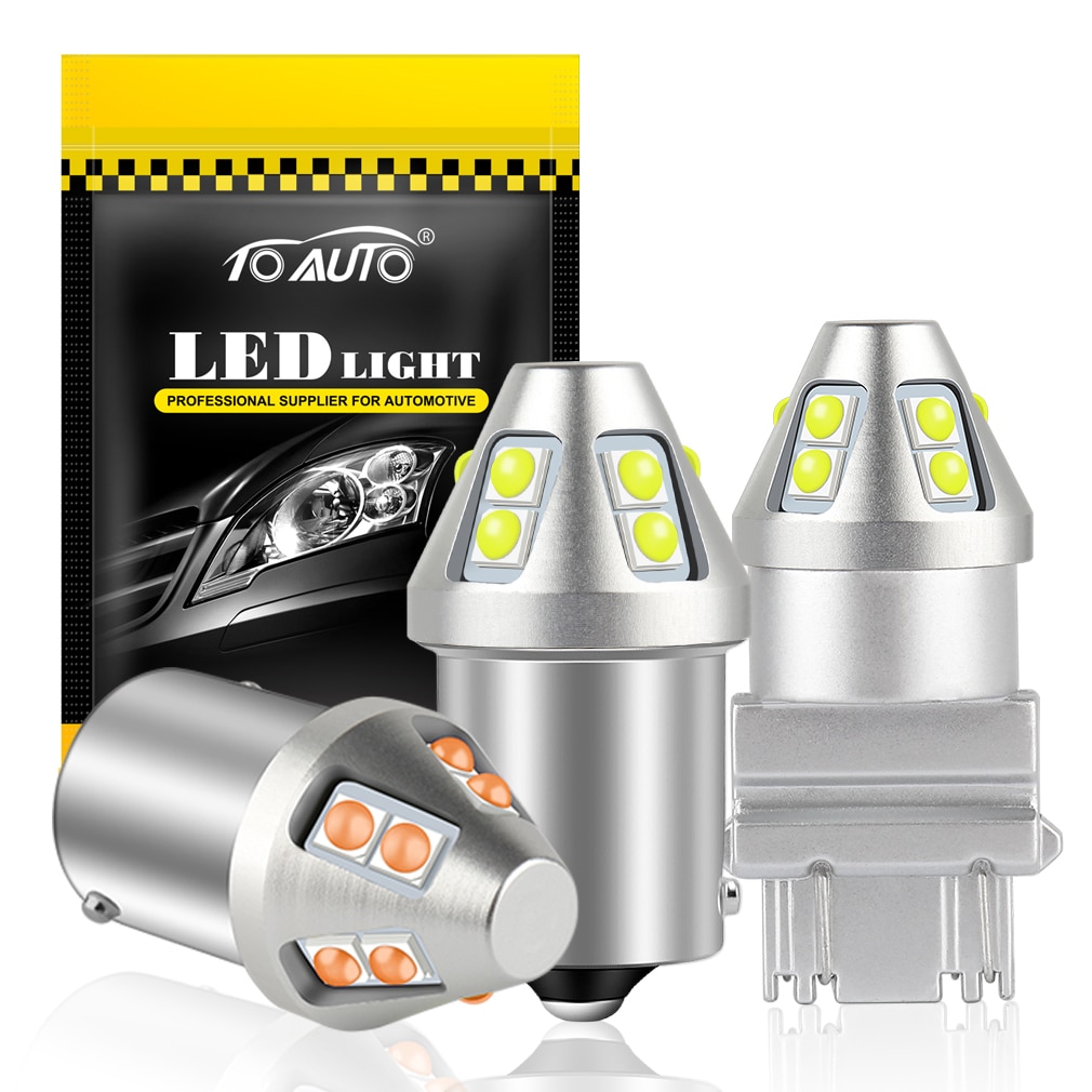T20 Led 7440 7443 T25 3157 bombilla W21W W21/5W WY21W P27 7W Led 3030 Chips BA15S P21W BAY15D P21/5W BAU15S PY21W luces de señal de coche