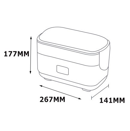 1.5L 2 layers Portable Electric Lunch Box 220V Steamer Rice Cooker Home Office Heated Food Warmer Container Meal Thermal 300W