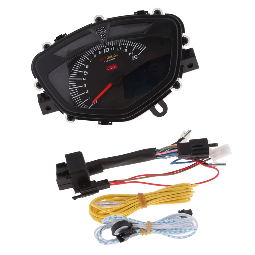 7 Kleur Motorcycle Lcd Digitale Snelheidsmeter Met Dual Range Screen Kilometerstand