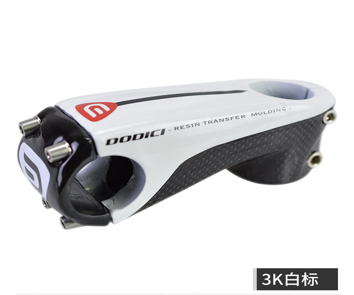 AK88 bike parts full carbon fiber stem 10 degrees: White 90mm