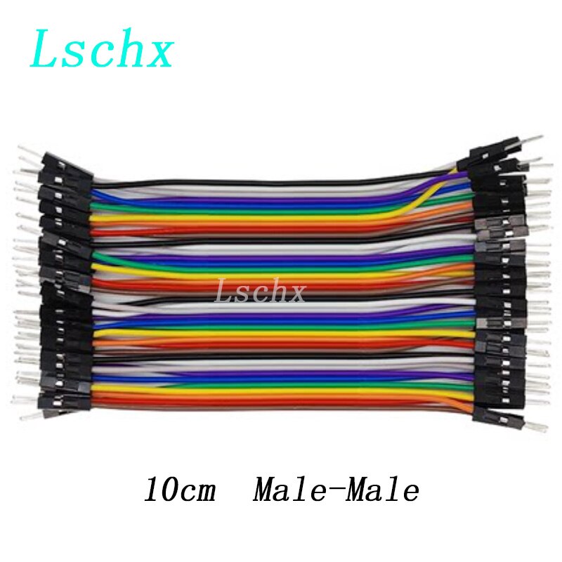 Fils de Raccordement DuPont pour Arduino, Câble de Connexion Mâle à Mâle + Femelle à Femelle et Mâle à Femelle, Kit de Bricolage, 40 Pièces: 10cm Male-Male