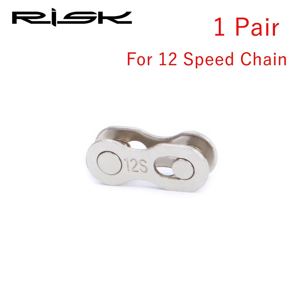 RISK Bike Chain Quick Link MTB Road Bike Chain Missing Quick Connector Connecting Master Link for 6 7 8 9 10 11 12S Speed Chain: 1 Pair for 12 Speed