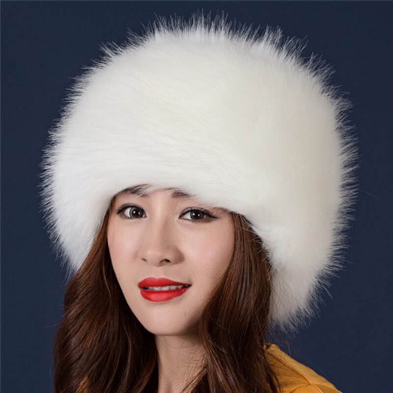 Vrouwen Hoeden Vrouwen Hoed Winter Caps Meisjes Hoeden Faux Vossenbont Cap Prinses Stijl Hoeden Warm Fur Hoofddeksels Kerst gifts001: Color1