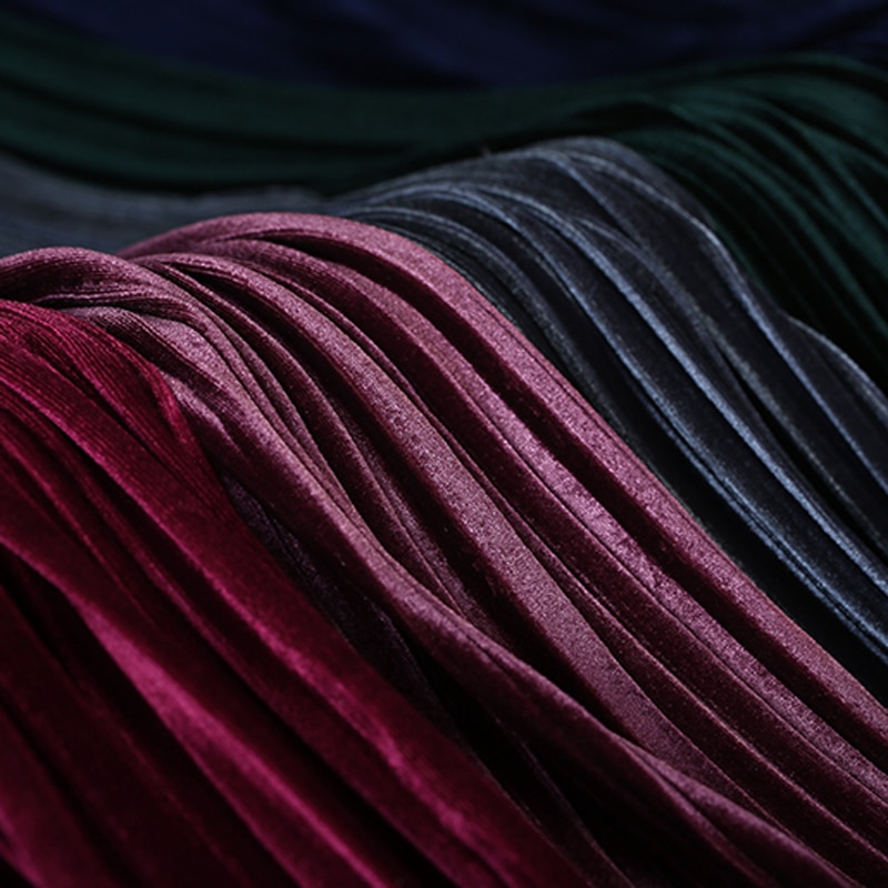 160cm breda 350g/ m stretch skrynkliga blågröna röda polyester spandex sammetstyg för sommaren vårklänning skjorta byxor kostym  e936