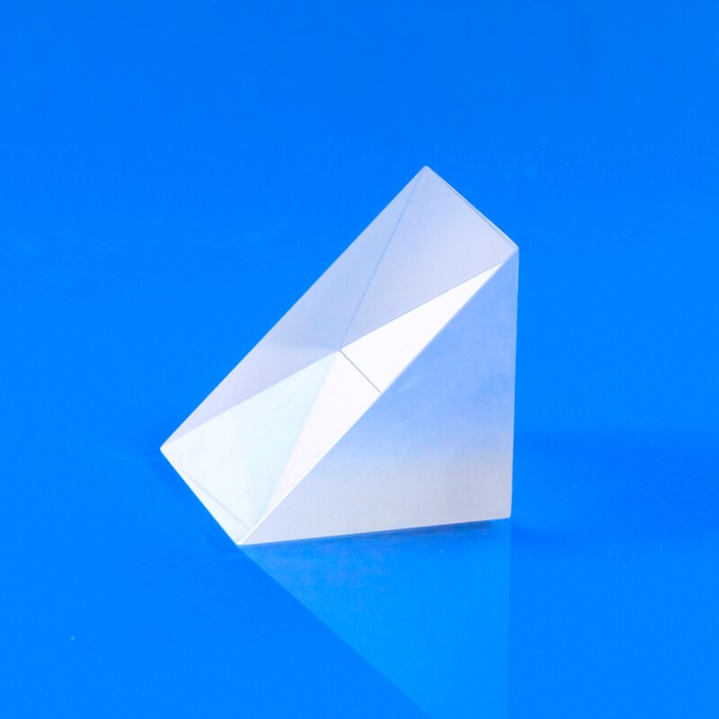 Optical Glass Right Angle Refraction 15x15x12MM Triangular Prism Right Angle External Refraction Prism Right Angle Prism Glass