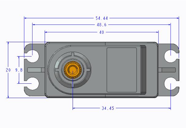 TD-8120MG Waterproof Metal Gear Digital Servo with 20kg High Torque 180Angle for RC Remote Control Car Model Vehicle 20kg servo