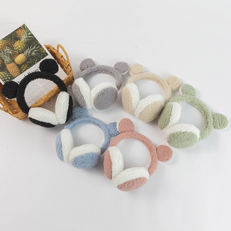 Cute Warm Panda-shaped Earmuffs Fashionable Korean Version Earmuffs Popular Comfortable Antifreeze Neutral Winter Plush Earmuffs