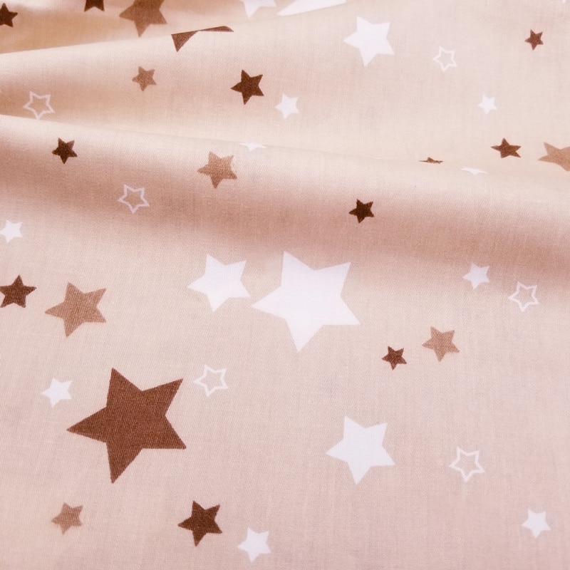 Sterren Twill Diy Katoen Stof Zachte Doek Voor Quilten Baby Doek Kinderen Beddengoed Patchwork Tissue Thuis Textiel Naaien stof