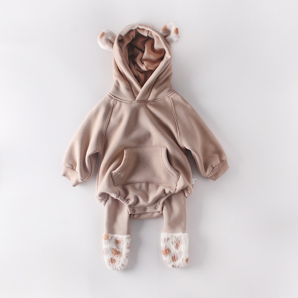 Body dessin animé pour bébé fille | Vêtements pour bébés filles, longues manches, combishort pour garçons, combinaison coréenne ours pour bébé