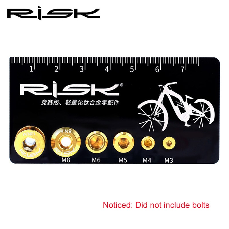 Risiko bærbare akryl måleværktøjer metrisk system skrue bolte måle caliper  m3/m4/m5/m6/m8 75mm cykel reparationsværktøj