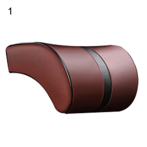 Car Memory Foam Travel Comfortable Neck Headrest Pillow Lumbar Support Cushion: Wine Red Headrest