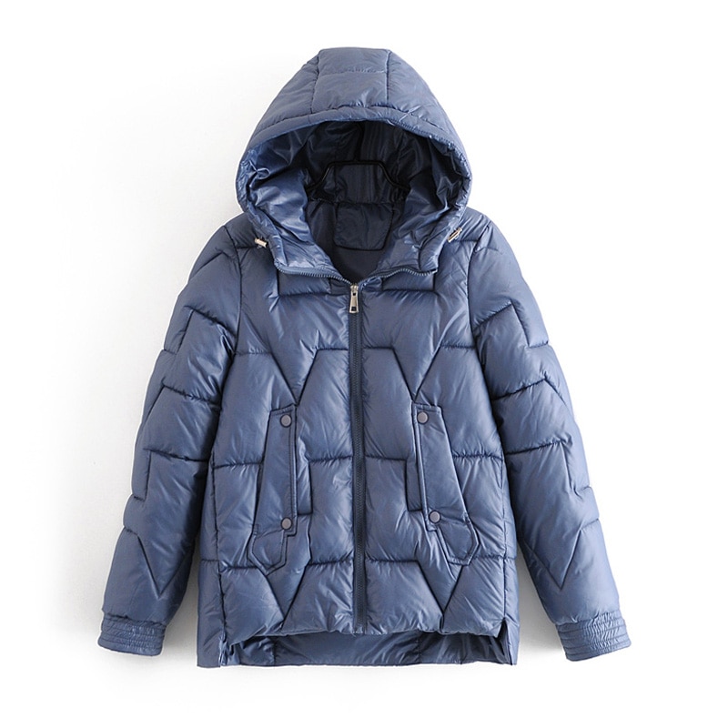 Kvinner vinter parkas slank passe hette ungdom kvinner jakke parkas kåpe uformelt tykk varm høst vinter jakke kåpe