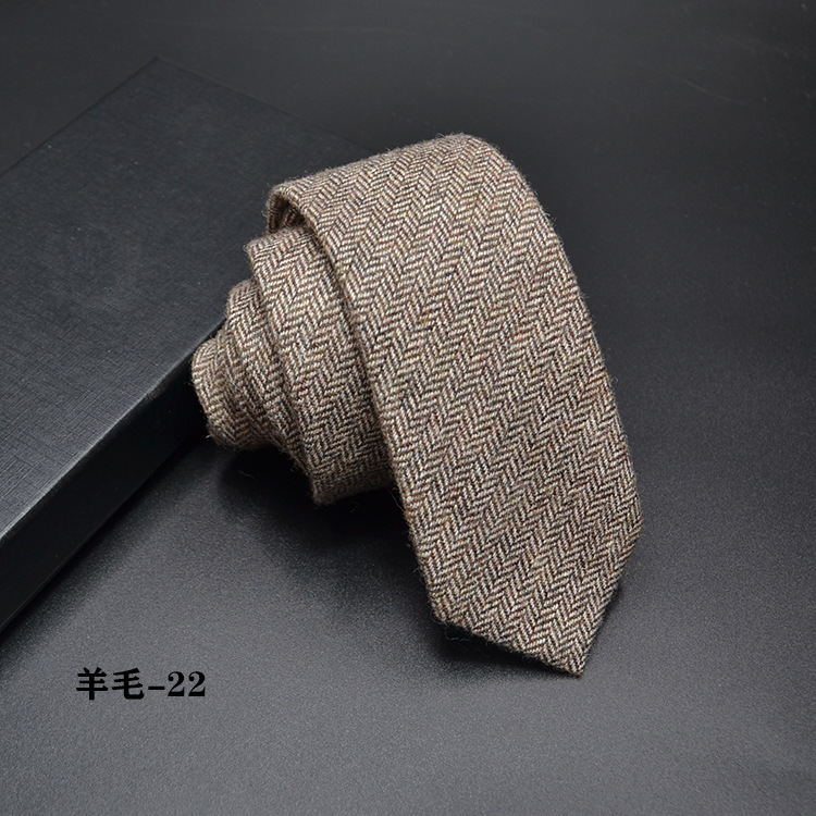 Wol Smalle Stropdas Voor Mannelijke Werk Casual Wedding Bruidegom 6 Cm Stropdassen Das Formele Neckcloth Bruidsjonkers Ties Mannen