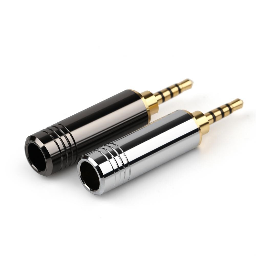 Audio Jack 2,5 Kopfhörer Stecker Vergoldet Kupfer Kopfhörer Draht Stecker Hifi 2,5mm Helle Shell Adapter Headset Ausgewogene Stecker