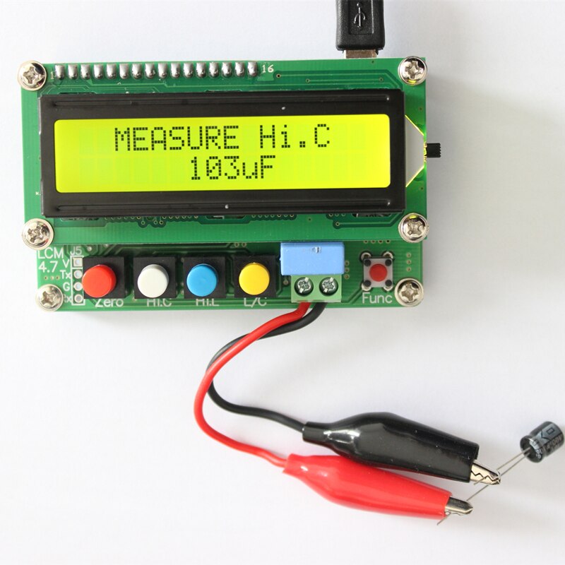 LC100-A Digitale Hoge Precisie Inductantie Capaciteit Meter Meter Condensator Tester Frequentie Meter Inductantie Capaciteit Meter