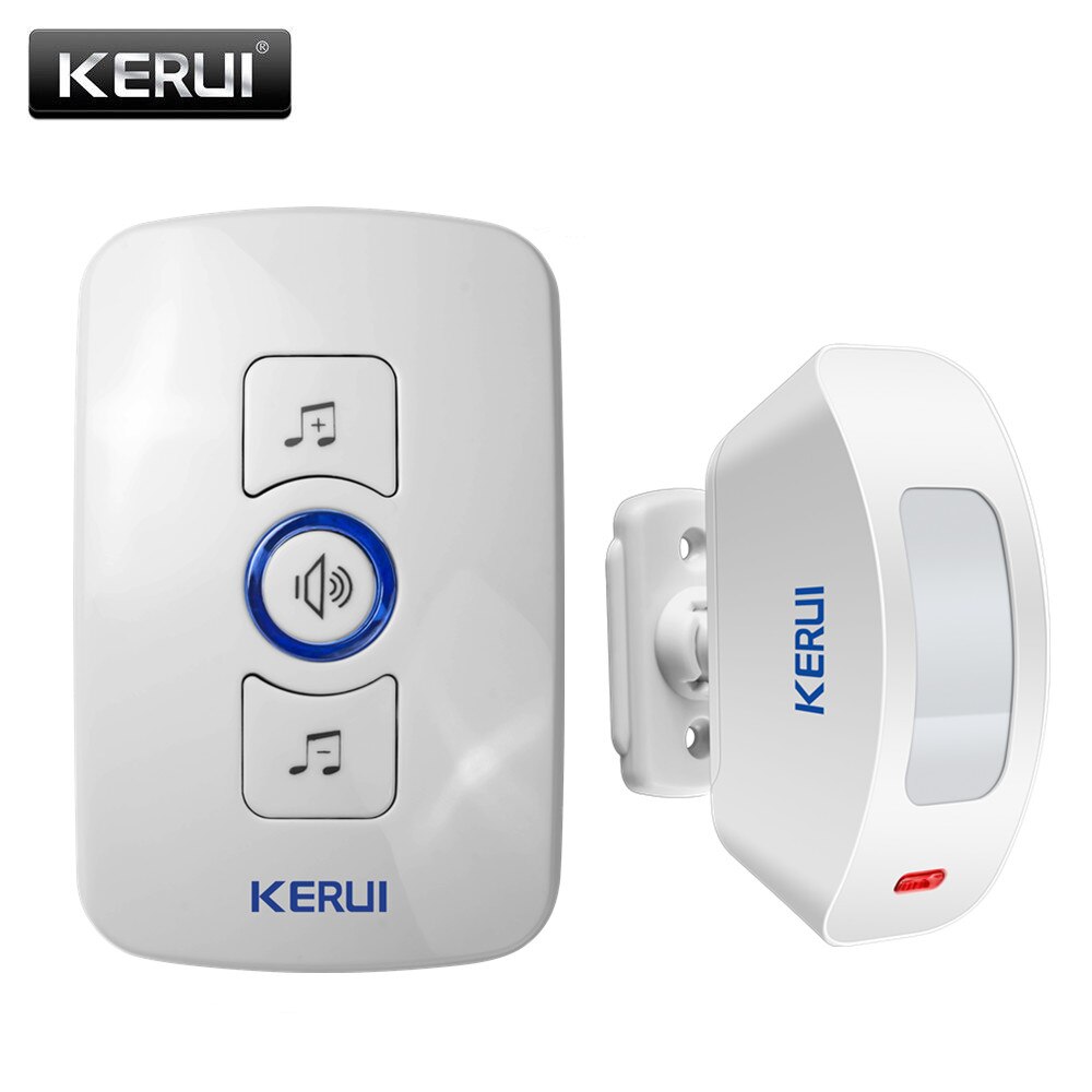 Kerui eenvoudige versie beveiligingsdeurbel alarmsysteem lokaal alarm met 32 muziekopties 4 volume-ondersteuning 1527/2262 codechip: Set 3