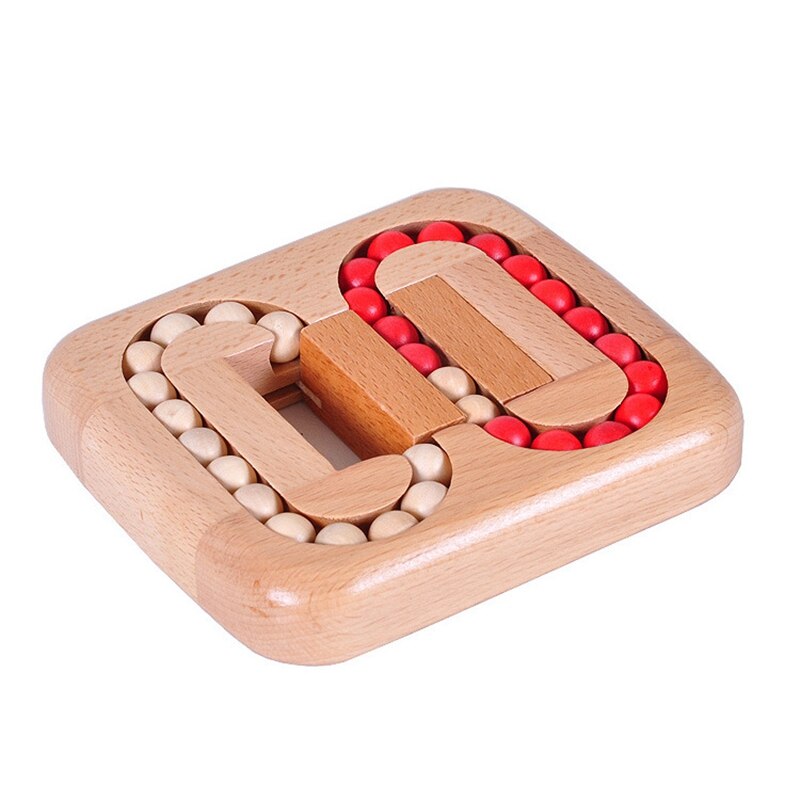 IQ Puzzle rompecabezas juguetes adultos bola de madera laberinto rompecabezas de desarrollo intelectual juguete para niños y adultos