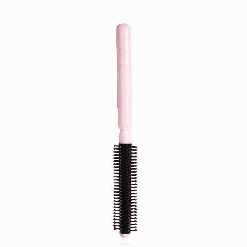 Peigne rond lisse pour cheveux bouclés, avec pointe en boule, antistatique, brosse de coiffure naturelle, outil de coiffeur: Default Title