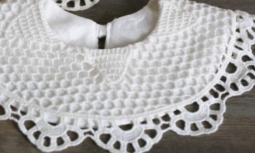 Commercio tutto'ingrosso 10 pz marca nuovo 2018 Del bambino Delle Ragazze 100% Del Merletto Del Cotone Bavaglini Panni del rutto 0-3anno: 8