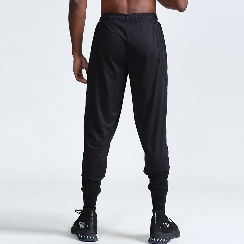 Voetbal sportbroek heren snel drogende losse broek casual hardlopen sportschool dunne zomer ijs zijden broek