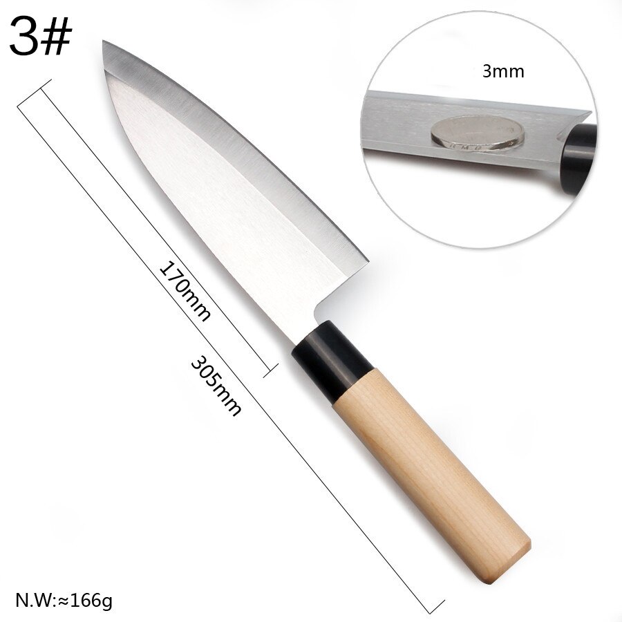 RSCHEF Japanese stainless steel sharp knives knives kitchen knives advertising: 3