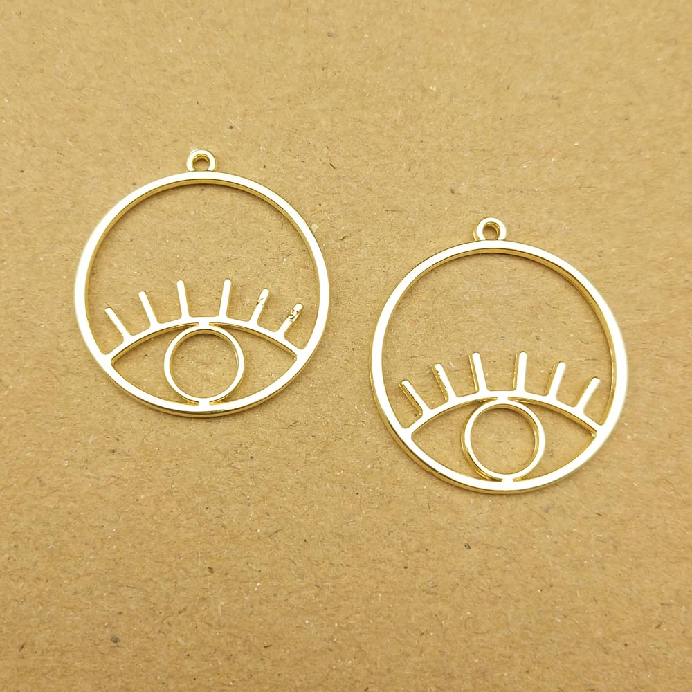 10pcs 23x25mm eyes charms for jewelry making earring pendant necklace and bracelet charms