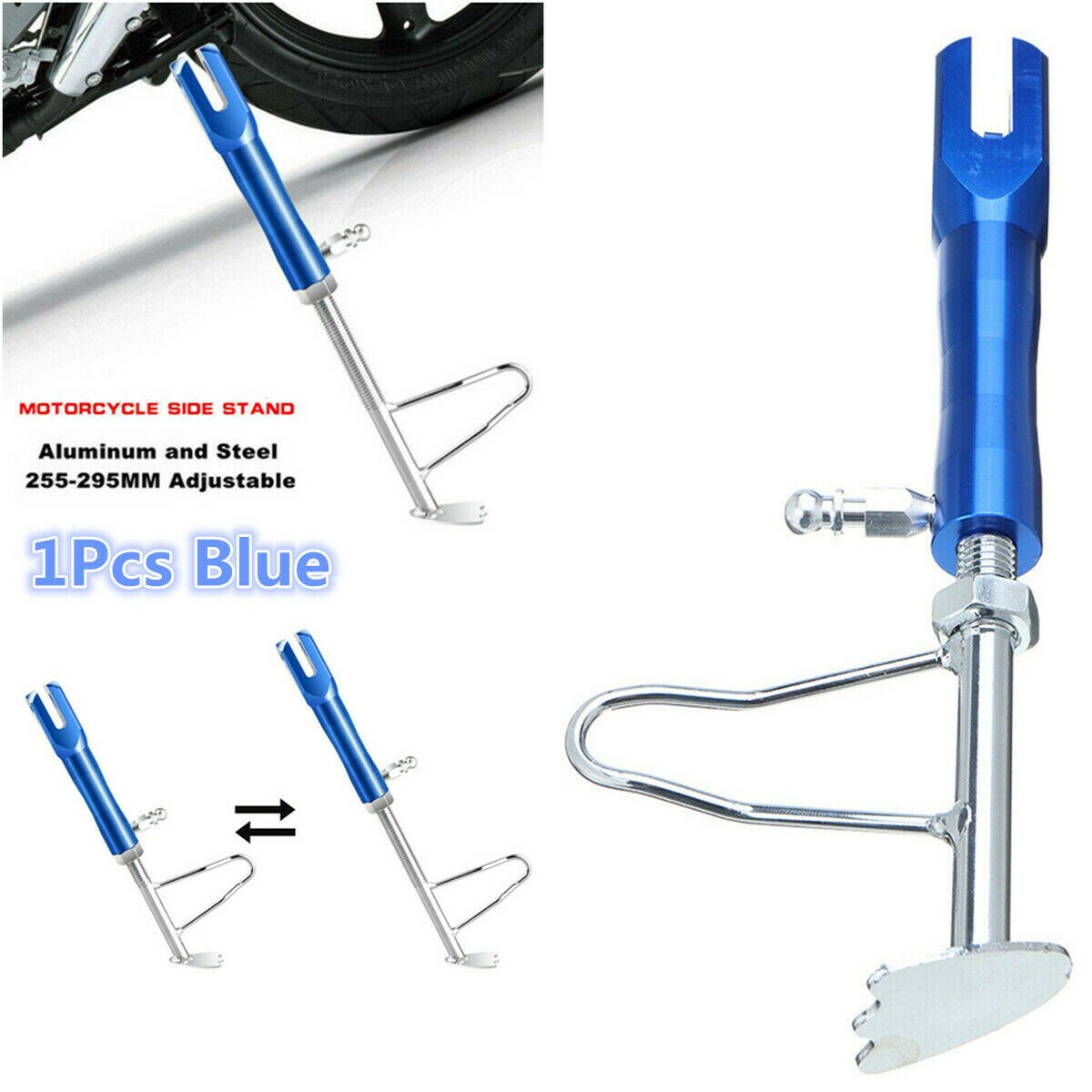 Pata de pata de cabra para Scooter, soporte lateral, pata de poste ajustable, accesorios CNC