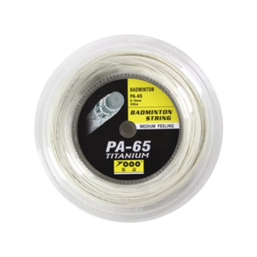 Top PA65 TIT reel 200m badminton String: white