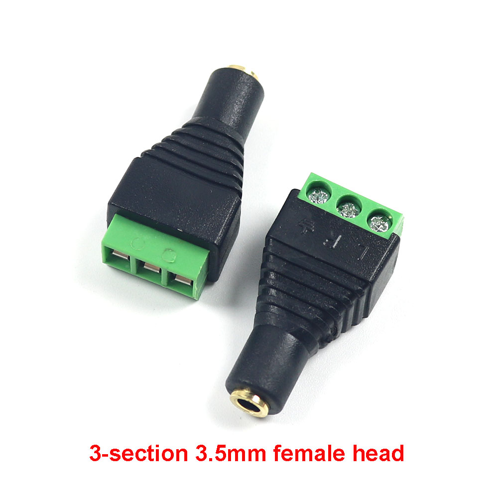 1-10 stuks 3.5mm 6.3mm jack connector stereo adapter 3.5mm RCA audio mono kanaal plug naar schroef terminal audio mono kanaal plug