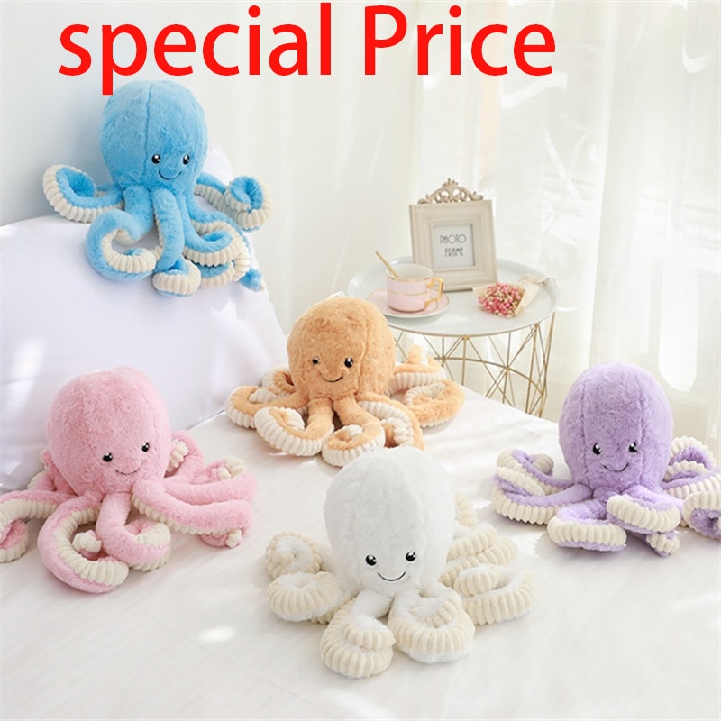 18-80 cm lindo pulpo juguetes de peluche pequeño colgante Mar Animales juguetes para niños bebé