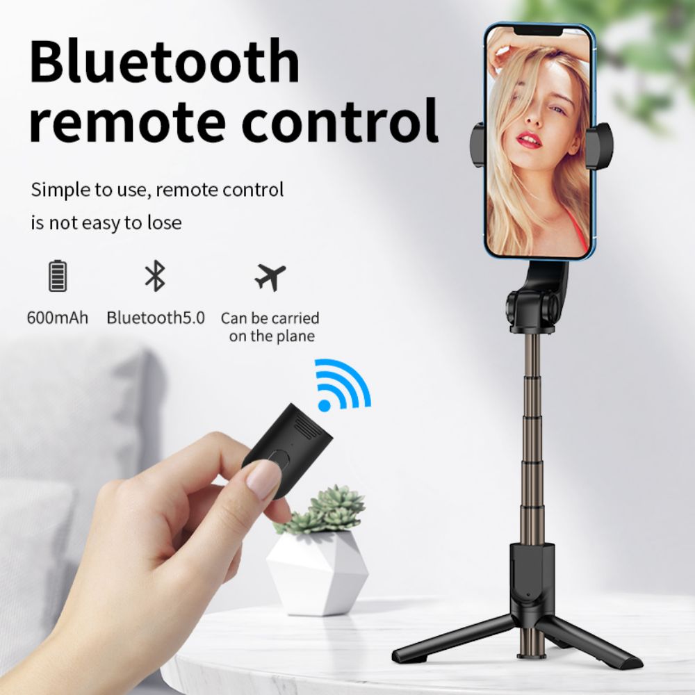 Enkele As Handheld Gimbal Stabilizer Anti-Shake Statief Bluetooth Afstandsbediening Selfie Stick Voor Telefoon Gopro Action Camera