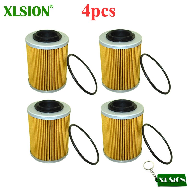 Oljefilter för 420956123 sea-doo ski-doo spark can-am maverick max 1000r x3 expedition grand touring gsx renegade: 4 st
