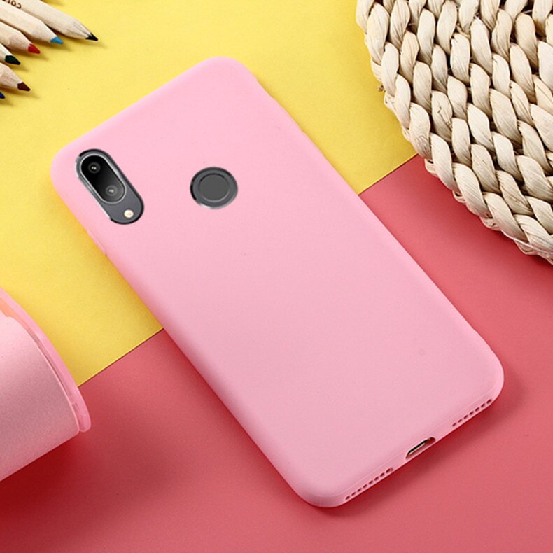 Pour Huawei P Smart coque couleur bonbon souple TPU couverture arrière pour Funda Huawei P Smart coque POT-LX1 POT-LX3 coque de téléphone: 5