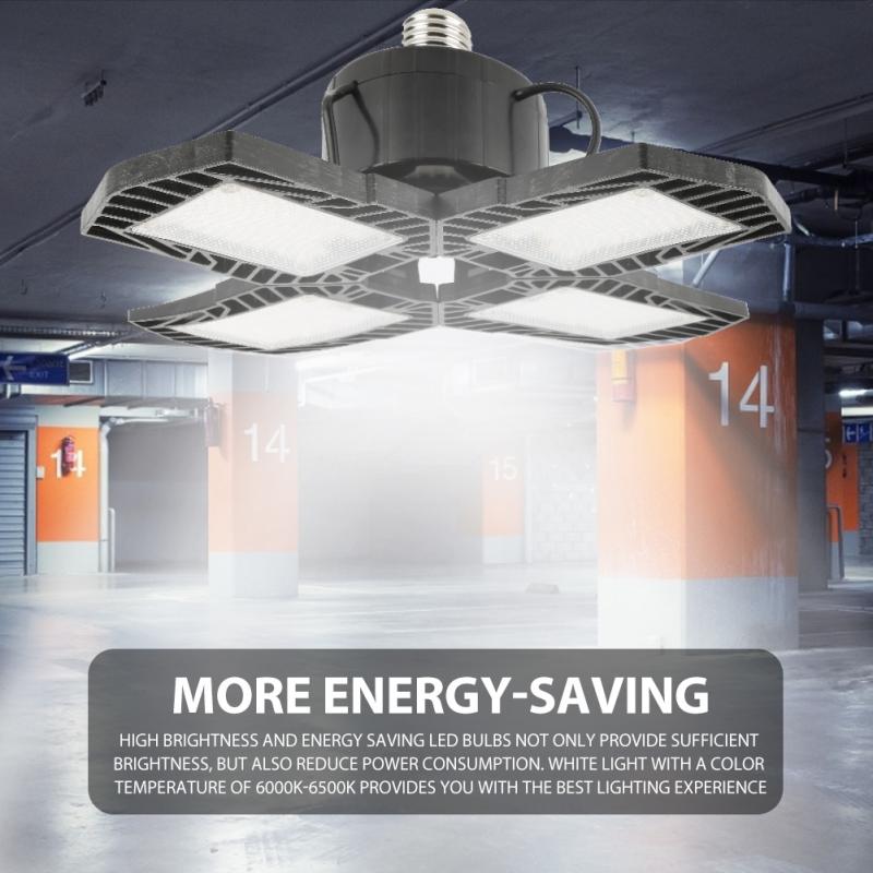 60W Foldable LED Garage Light Ceiling Lights Modern Led Ceiling Lamps For Living Room Surface Mounted Home Factory Lighting