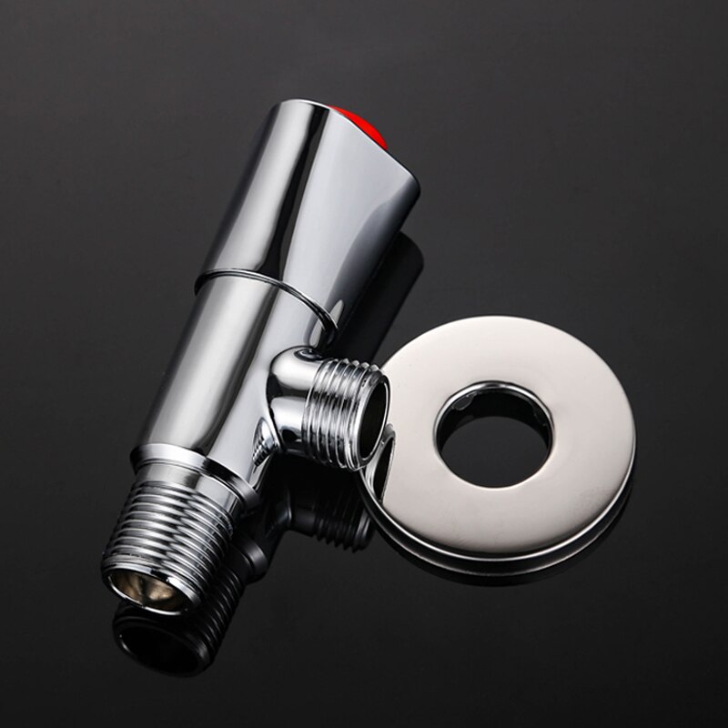 Bathroom Angle Valve Copper Filling Valve /Cold Water Valve Anti-explosion Thicken Push Button Switch Valve for Toilet Sink