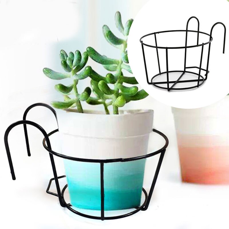 Ronde bloempot rek balkon hangende planten ijzeren rekken planten hangende bloemenrek tuinbenodigdheden plank rek tuin