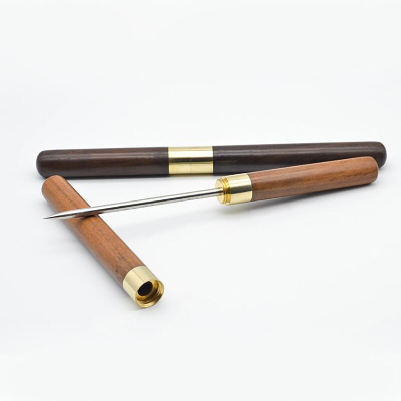 Stainless Steel Ice Pick with Wooden Handle Manual Ice Carving Tool Home Ice Crushers Bar Bartender Tool Kitchen Picnics Tool