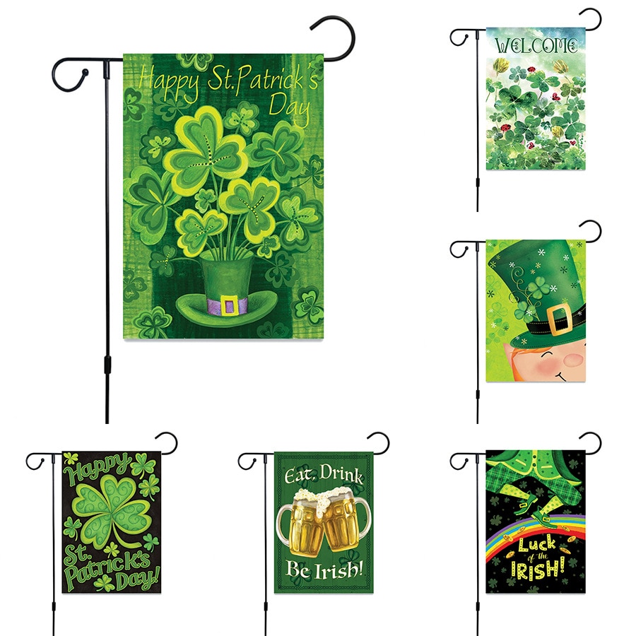 Irske st. patricks day mini yard banner haveflag med haveflag husindretning